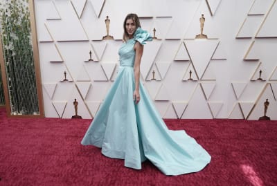 Oscars Celebrity Red Carpet Evening Dresses One Shoulder Half