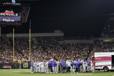 Bills safety Damar Hamlin remains in critical condition after cardiac  arrest on field - ABC News