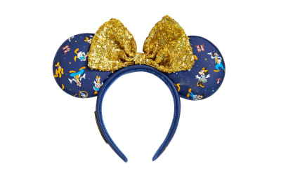 Disney Parks WDW 50th Anniversary Gold and Black Minnie Mouse Ears Headband Luxe