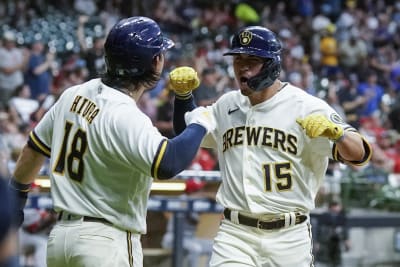 How the Brewers' Keston Hiura looks during his transition to first base -  The Athletic