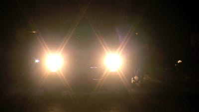 handling oncoming cars with high beams on