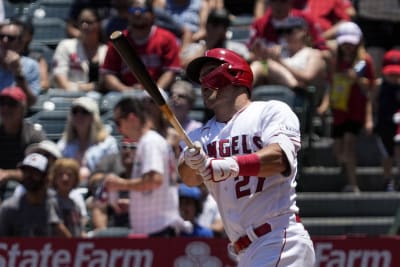 Mike Trout Back Signed Los Angeles Angels 2020 Alternate Jersey