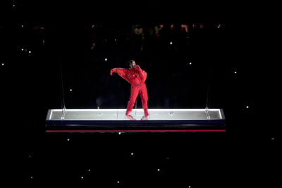 Rihanna soars in Super Bowl halftime performance - WHYY