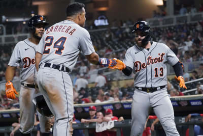 Detroit Tigers' Eric Haase plays during a baseball game, Thursday