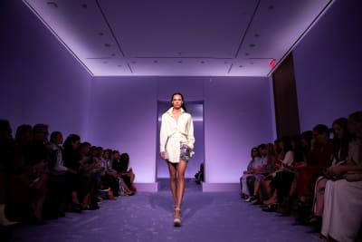 Brandon Maxwell brings shimmer, shine and smiles to New York Fashion Week