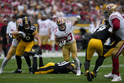 San Francisco 49ers: Christian McCaffrey 2022 Outdoor Player - Officia