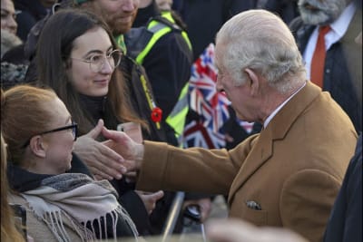 British royals sprinkle star power on a grateful French town with  up-and-down ties to royalty