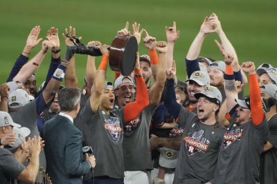 Academy selling official Houston Astros AL Championship apparel immediately  following Game 7 clinch