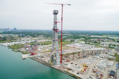 Time lapse of the Gordie Howe International Bridge Project