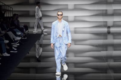 Milan Fashion Week: Pictures from Armani men's Spring-Summer 2023  collection