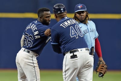 Tampa Bay Rays' JT Chargois pitches to the Toronto Blue Jays