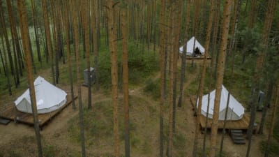 Yurt camping 2025 in upper michigan