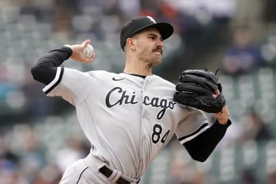 Detroit Tigers' Spencer Torkelson walks to his position at first after the  top of the fourth inning of the team's baseball game against the Chicago  White Sox on Friday, June 2, 2023