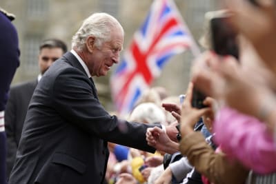 British royals sprinkle star power on a grateful French town with  up-and-down ties to royalty