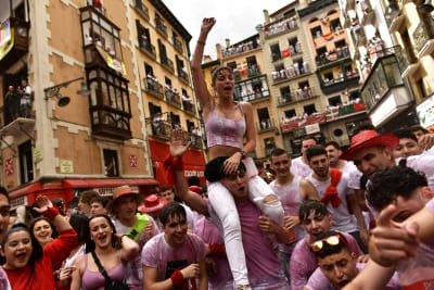 Bull pen, San Fermín street-partying, Pamplona, Navarra (Navarre
