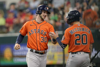 Alex Bregman and Chas McCormick of the Houston Astros celebrate a 9-4  News Photo - Getty Images