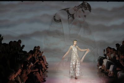 Matty Bovan energizes Milan fashion, Armani offers elegance