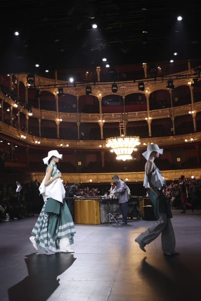 Loewe Mixes Fashion with Giant Confetti Cubes at Paris Show