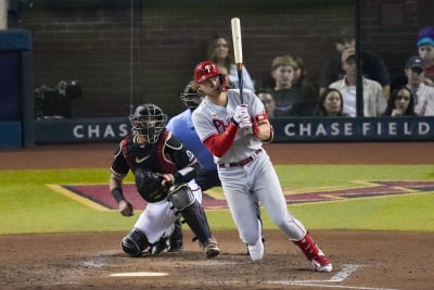 Watch: Alek Thomas ties Game 4 with home run into pool