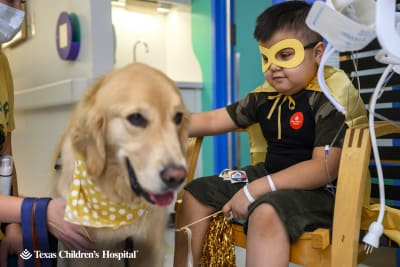 PHOTOS: Facility dogs show Astros spirit at Children's Memorial