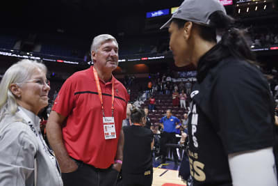 WNBA – Las Vegas Aces A'ja Wilson rocks Bill Laimbeer jersey pregame