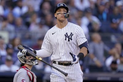 Yankees' Josh Donaldson just misses homer on against Guardians