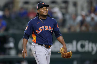 Rangers build big early lead off Valdez, hold on for 5-4 win over Astros to  take 2-0 lead in ALCS