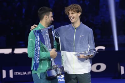 Home favorite Sinner records his first win vs top-ranked Djokovic at ATP  Finals