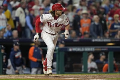 Alec Bohm autographed 2022 World Series Photo of 1000th Home Run