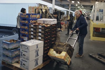 Holiday cornucopia: NY produce market supplies the goods