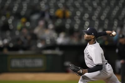 Yankees' Domingo German fires perfect game vs. A's