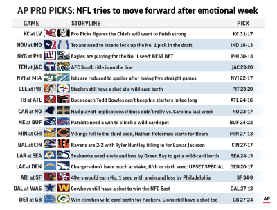 week 6 pro picks