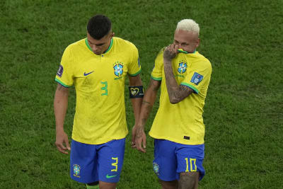 In photos: Neymar breaks down after Brazil's World Cup loss