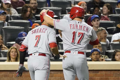 Votto inches from HR record, Báez helps Mets rally past Reds