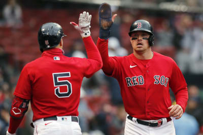 Boston Red Sox Bobby Dalbec (29) bats during a spring training