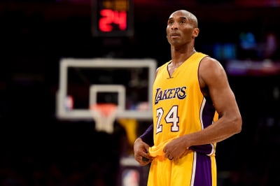 Kobe Bryant of the Los Angeles Lakers bites his jersey while playing  News Photo - Getty Images
