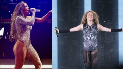 Halftime at Super Bowl LIV featured Jennifer Lopez and Shakira