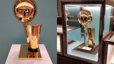 NBA championship trophy redesigned: 9 Larry O'Brien trophy photos