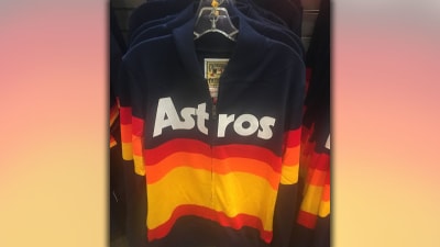 Origin of the iconic rainbow Houston Astros jersey 
