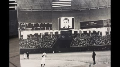 Astrodome, Houston, TX, April 9, 1965 – First pitch in domed