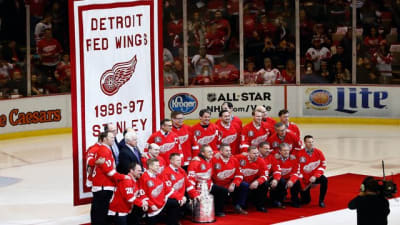 Signed Steve Yzerman Sergei Fedorov Stanley Cup 1995 Detroit Red