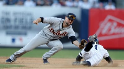 Detroit Tigers shortstop Jordy Mercer plays against the New York