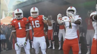 The Miami Hurricanes unveil new uniforms 