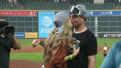 Inside the Astros' champagne celebration in the Minute Maid locker room