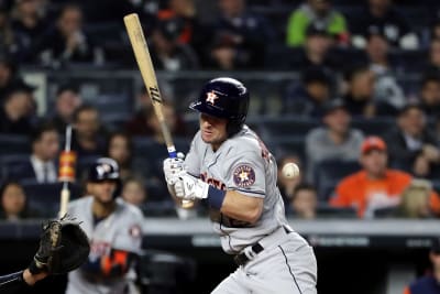 Alex Bregman of the Houston Astros at bat against the New York News  Photo - Getty Images