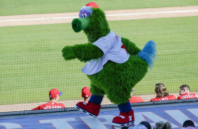 2) MLB BASEBALL PHILA. PHILLIES PHANATIC MASCOT & LOGO