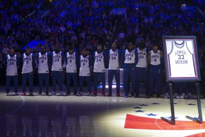 76ers Joel Embiid dons No. 24 jersey to honor Kobe Bryant vs. Warriors