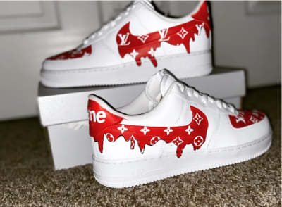 supreme drip custom air force 1