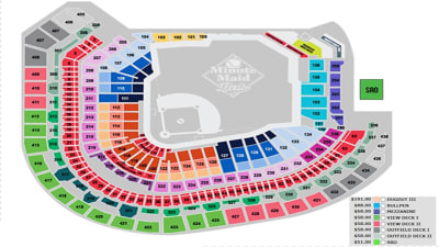 Breakdown Of The Minute Maid Park Seating Chart