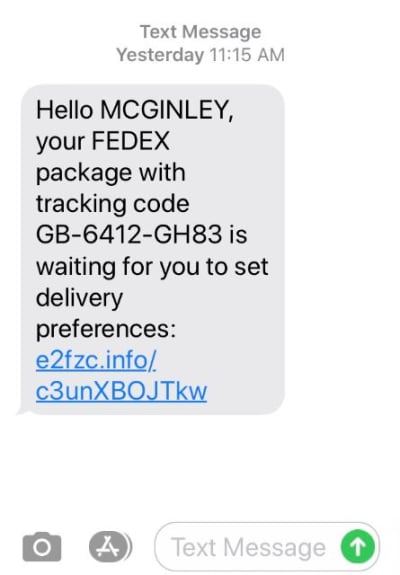 Is that text message about your FedEx package really a scam?